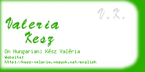 valeria kesz business card